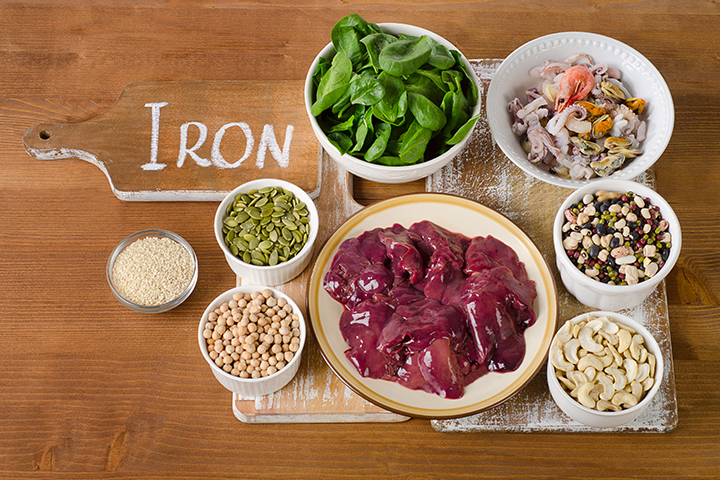 Eat iron-rich foods help manage postpartum anemia