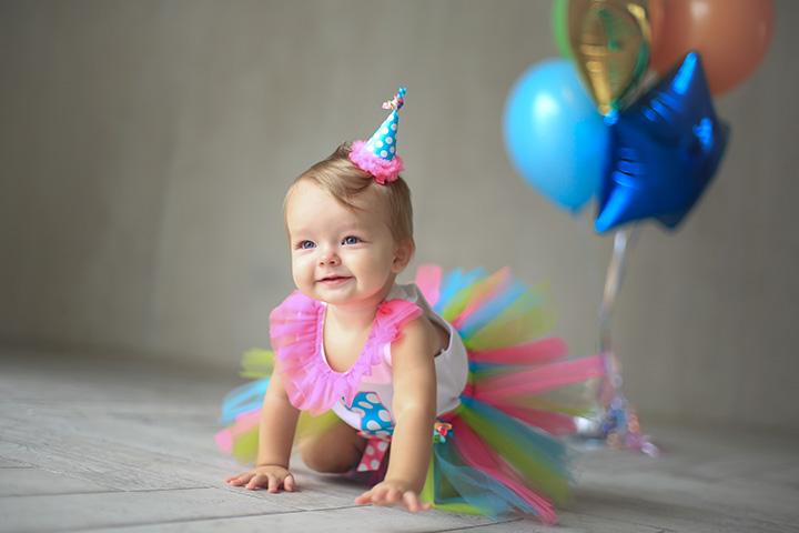 Baby girl best sale 1st birthday photoshoot