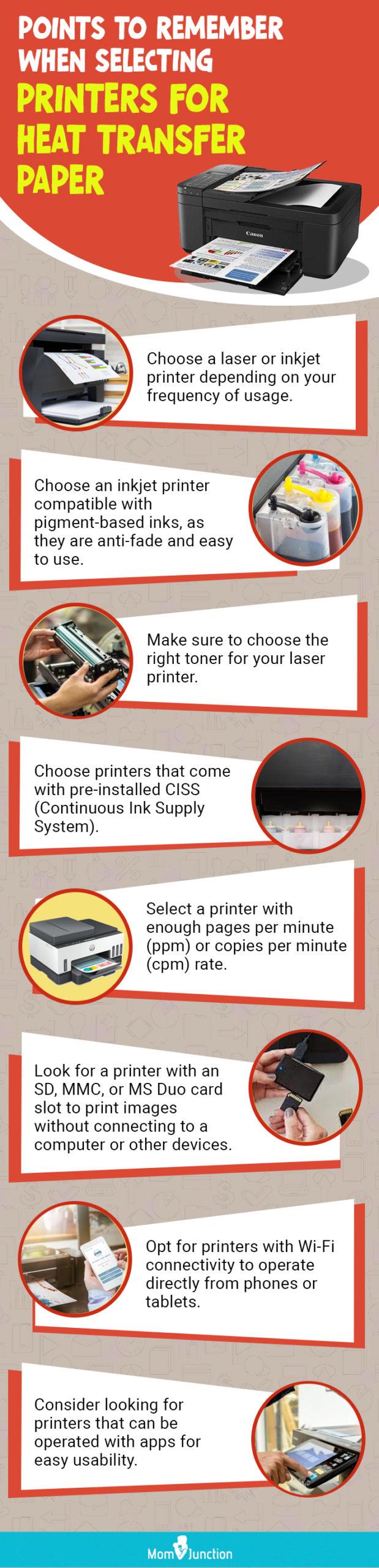 Best Inkjet Printer For Heat Transfers 