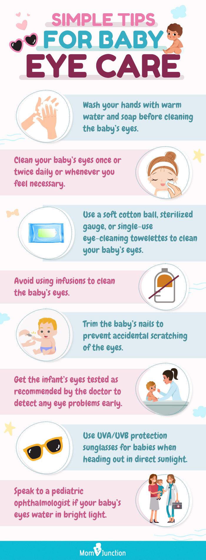 simple tips for baby eye care (infographic)