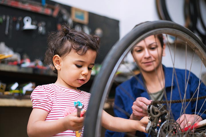 They can learn about the tools used to repair the bikes.