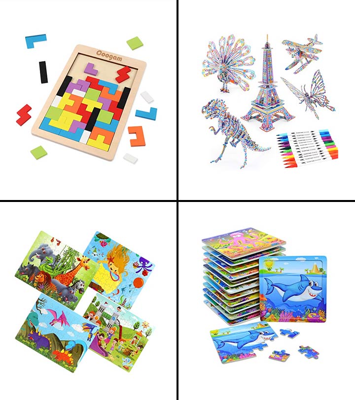 BEARUN 3D Coloring Puzzle Set, Arts and Crafts for Girls and Boys Age 6 7 8  9 10 11 12 Year Old, Fun Educational Painting Crafts Kit with Supplies for