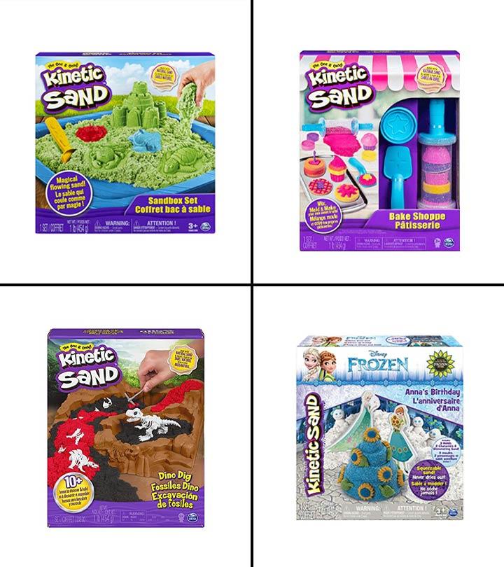 Kinetic Sand, Construction Site Folding Sandbox with Toy Truck and 2lbs of  Play Sand, Sensory Toys for Kids Ages 3 and up 