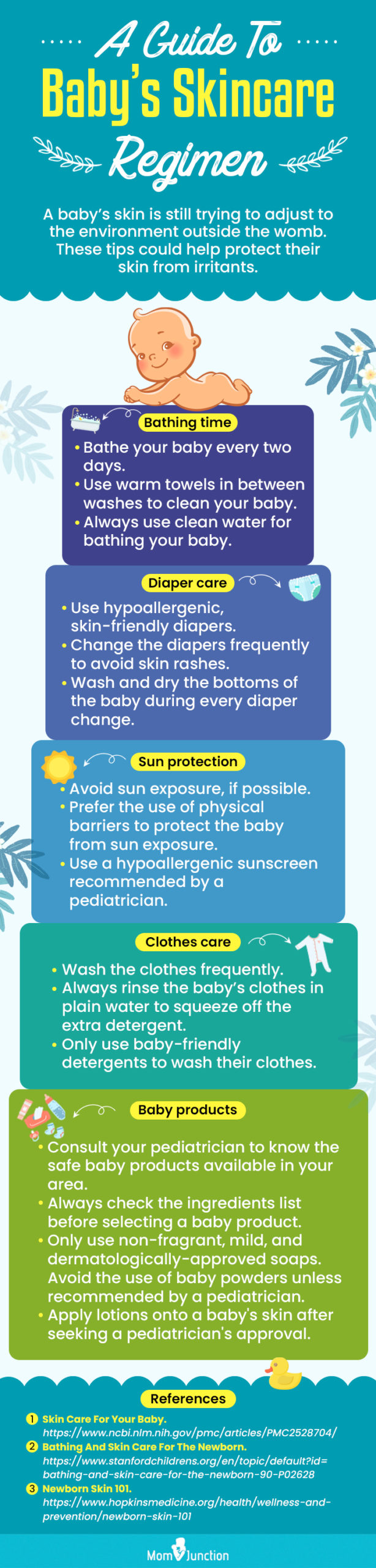 a guide to baby's skincare regimen (infographic)