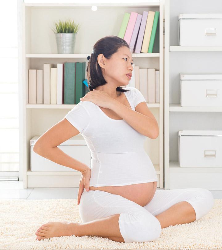 Pregnant Woman Dealing With Body Aches