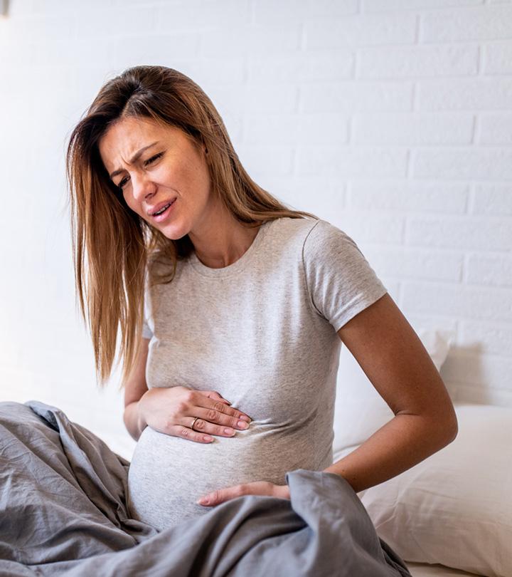 A pregnant lady suffering from appendicitis