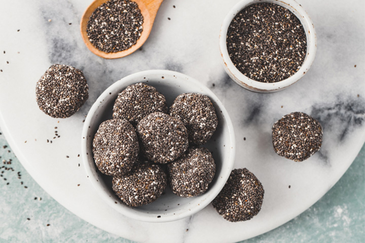 Chia seed bites healthy snacks for kids