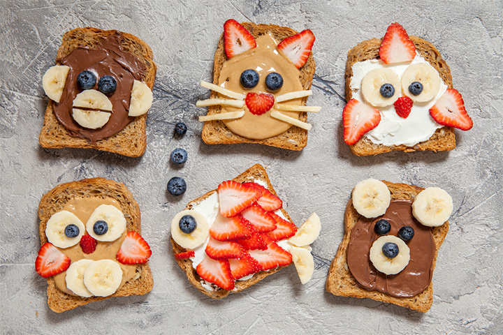 Fox toast healthy snacks for kids