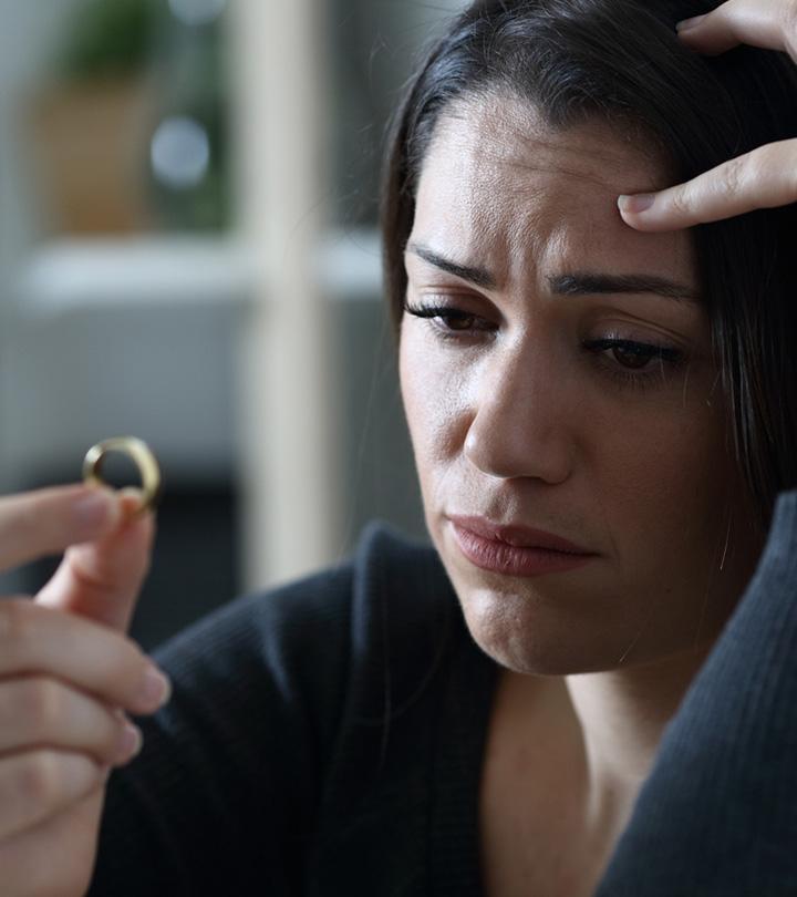 Person preparing to tell their spouse they want a divorce