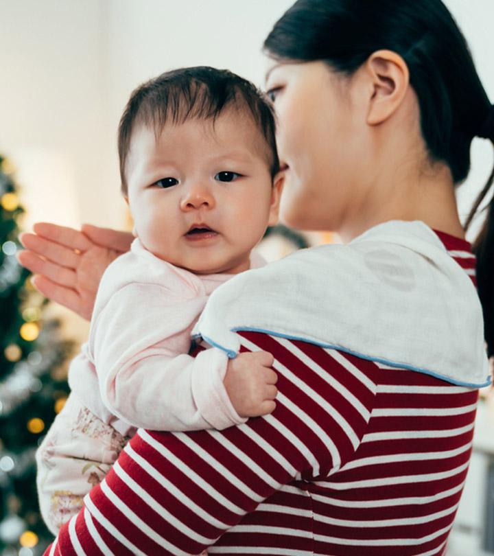 Parent Burping A Newborn Baby