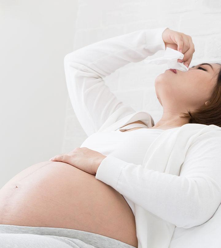A Pregnant Woman Suffering From Sinus Infection