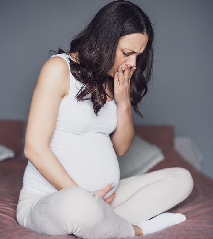 A Pregnant Woman Suffering From Heartburn