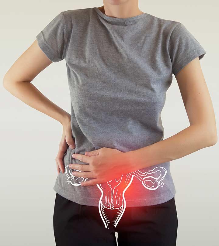 Pregnant Woman With Pain In Her Uterus