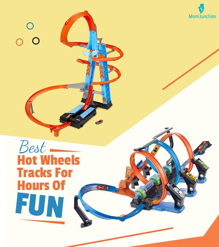 Hot Wheels Corkscrew Crash Track Set 3 Loops Car Launch Playset