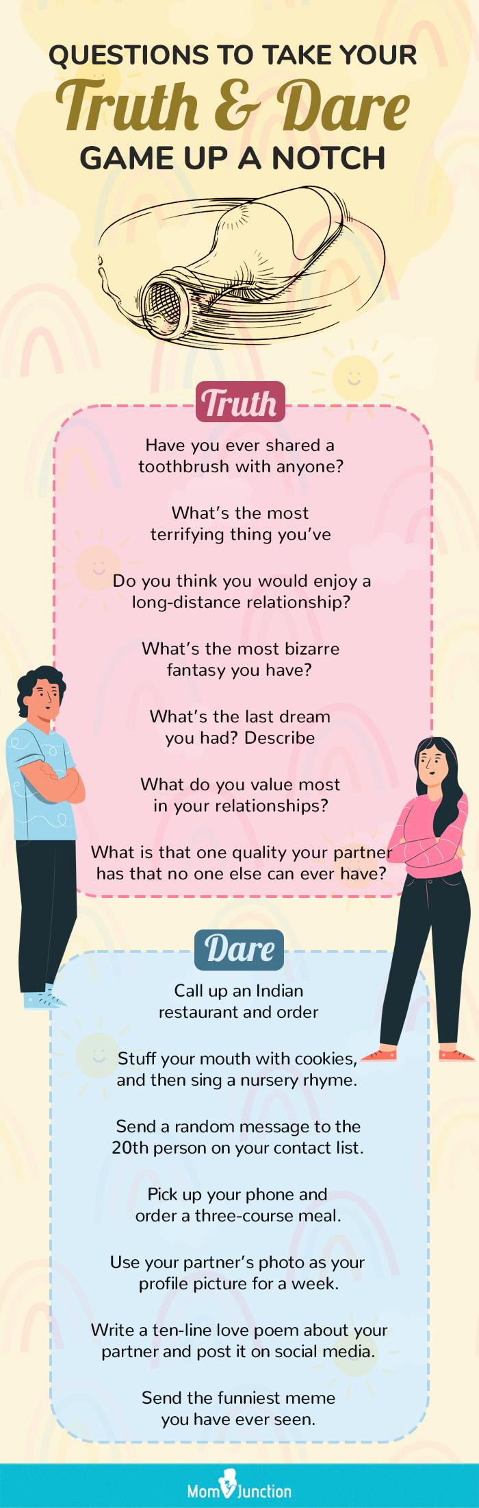 TruthOr Dare For Couples 50 Questions And Challenges Sexy Date Night Card  Game For Couple Naughty