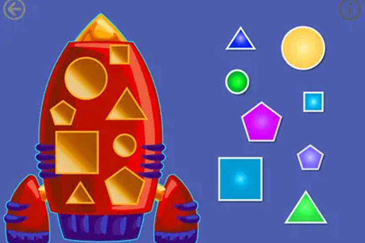 Shapes teaches them to identify shapes and colors