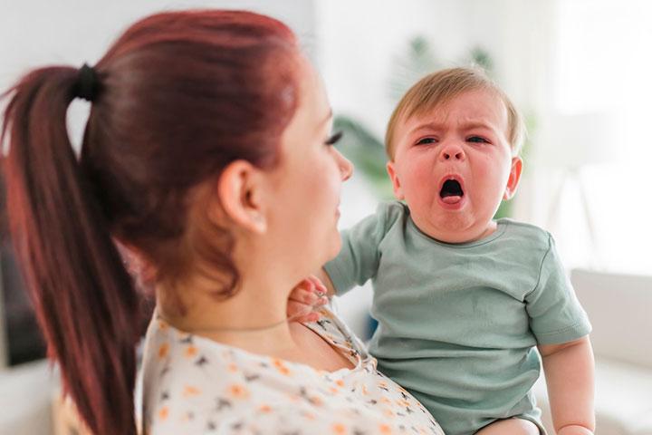 Whooping cough causes a baby to gasp for air