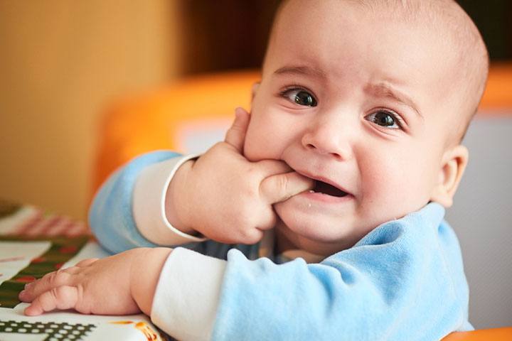 Babies may wake up every hour due to teething 