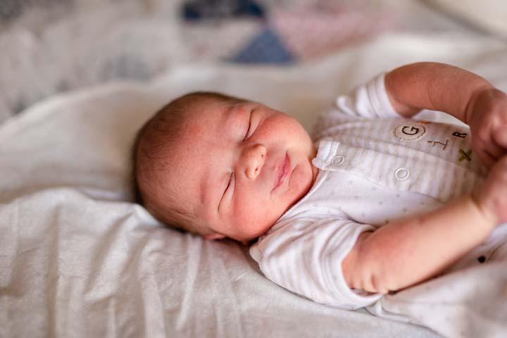 Baby double sales breathing while sleeping