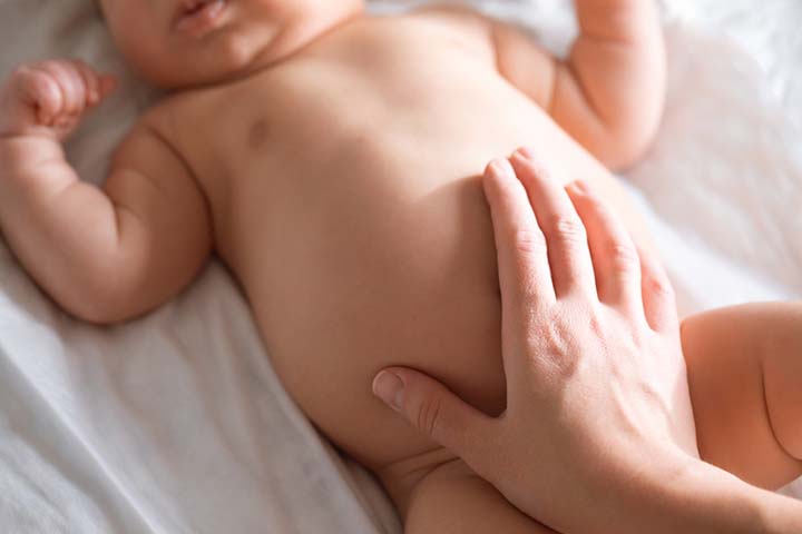 Bloating can be a sign of baby suffering from gas