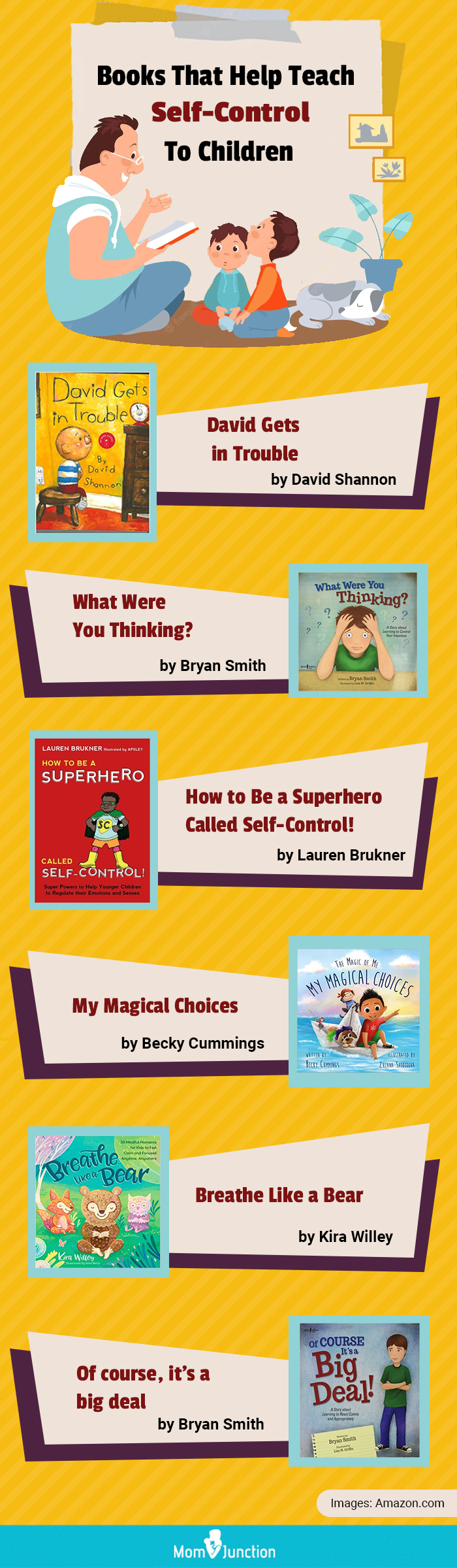 books that help teach self control to children (infographic)