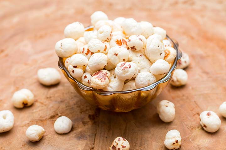 Fox nuts can be used to make popcorn