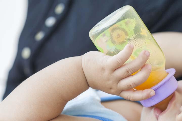 Give fruit juices daily to treat constipation in infants