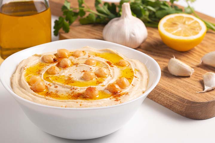 Hummus from chickpeas is one of the popular dips