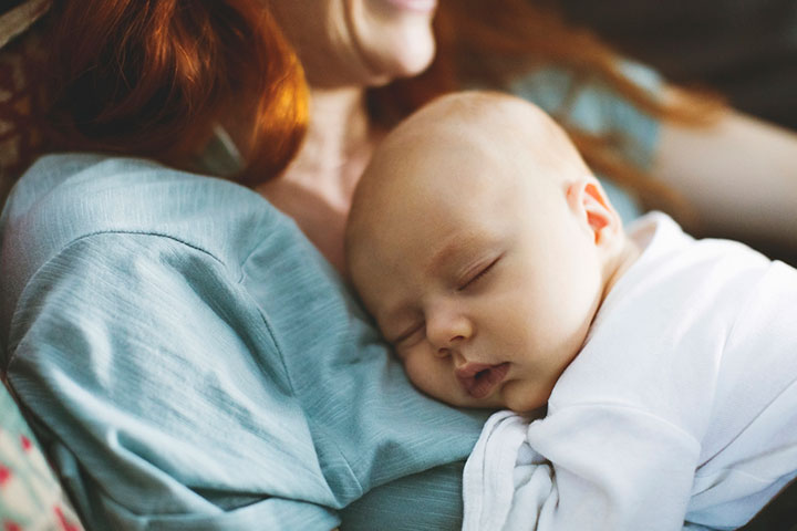 Parents often make babies sleep on their chest