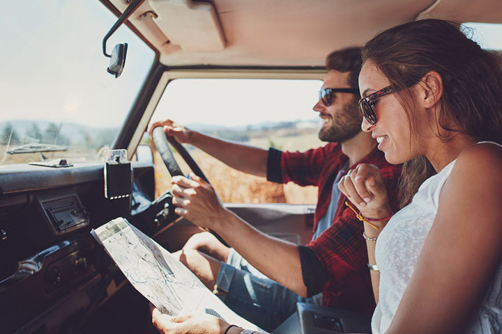 Plan a road trip to celebrate the six month anniversary