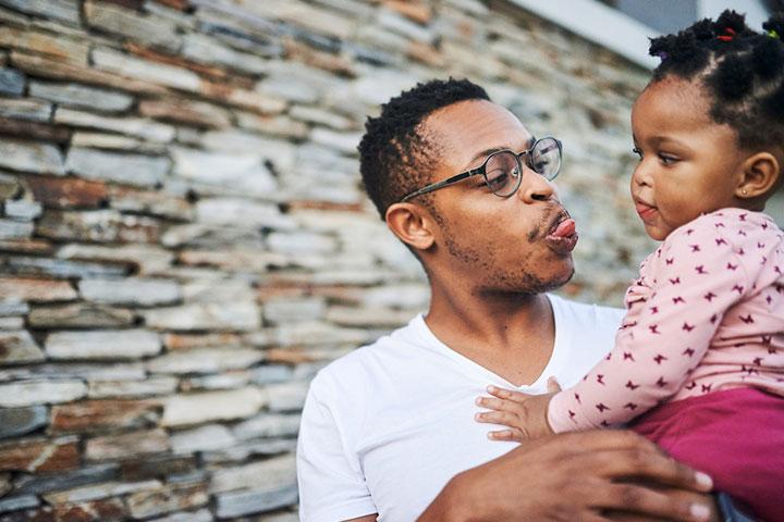 Respond by imitating the baby