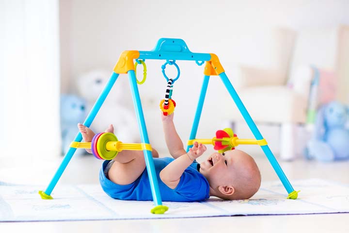Sensory toys and games keep the baby engrossed