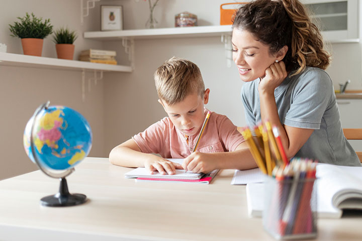 Set the right atmosphere when your child is doing homework