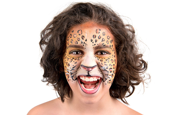 Easy Tiger Face Painting