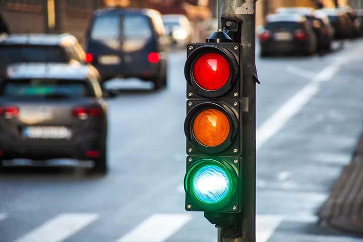 Traffic lights and signs for children