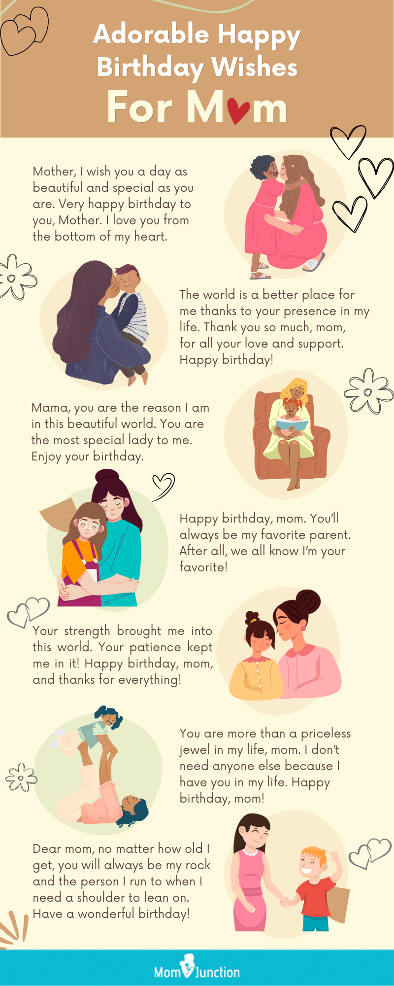 Funny Birthday Cards for Mom From Daughter - Happy Birthday Mom No Gift -  Birthday Card from Daughter, Baby Girl, Mommy, Mom, Mama, Mamma, Mother