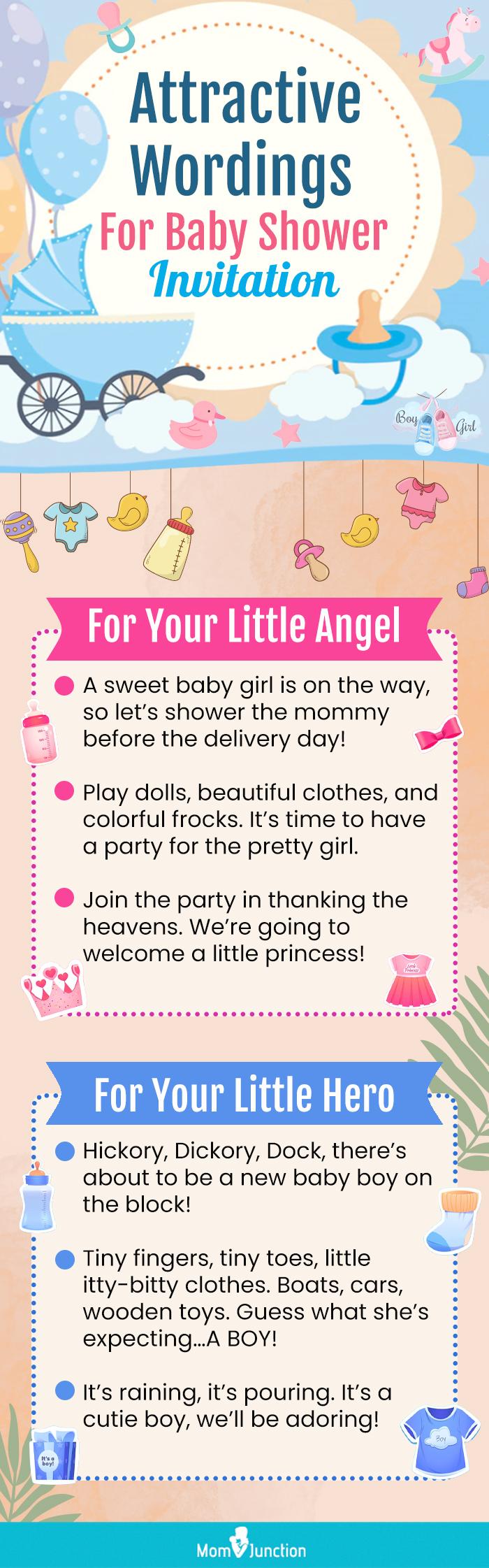 125 Baby Shower Invitation Wording Ideas