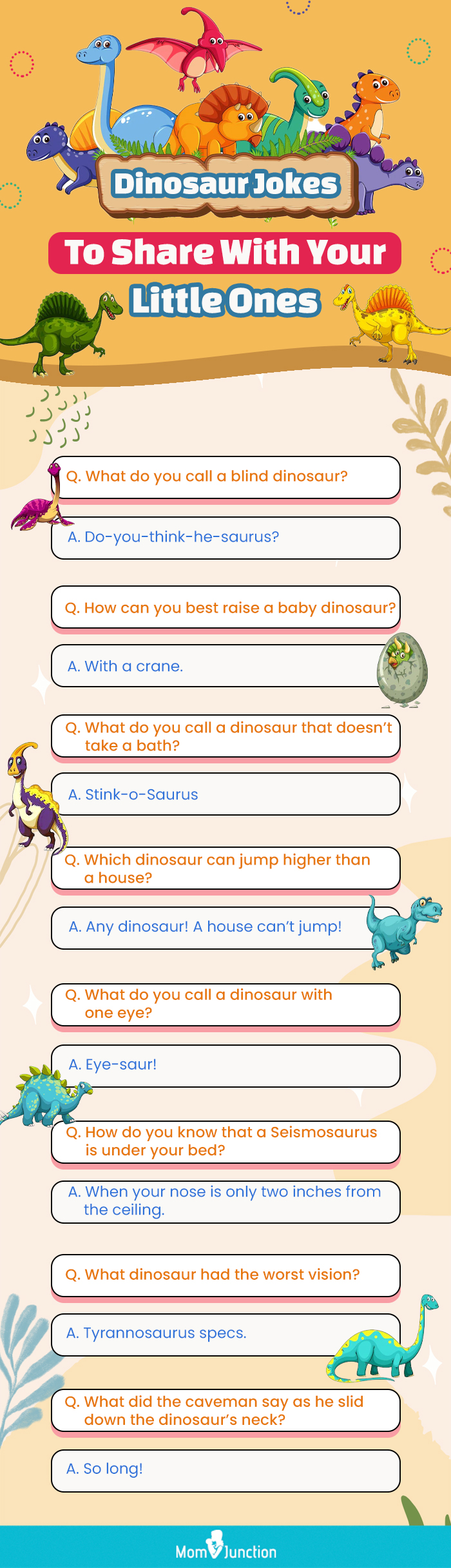 dinosaur jokes to share with your little ones (infographic)