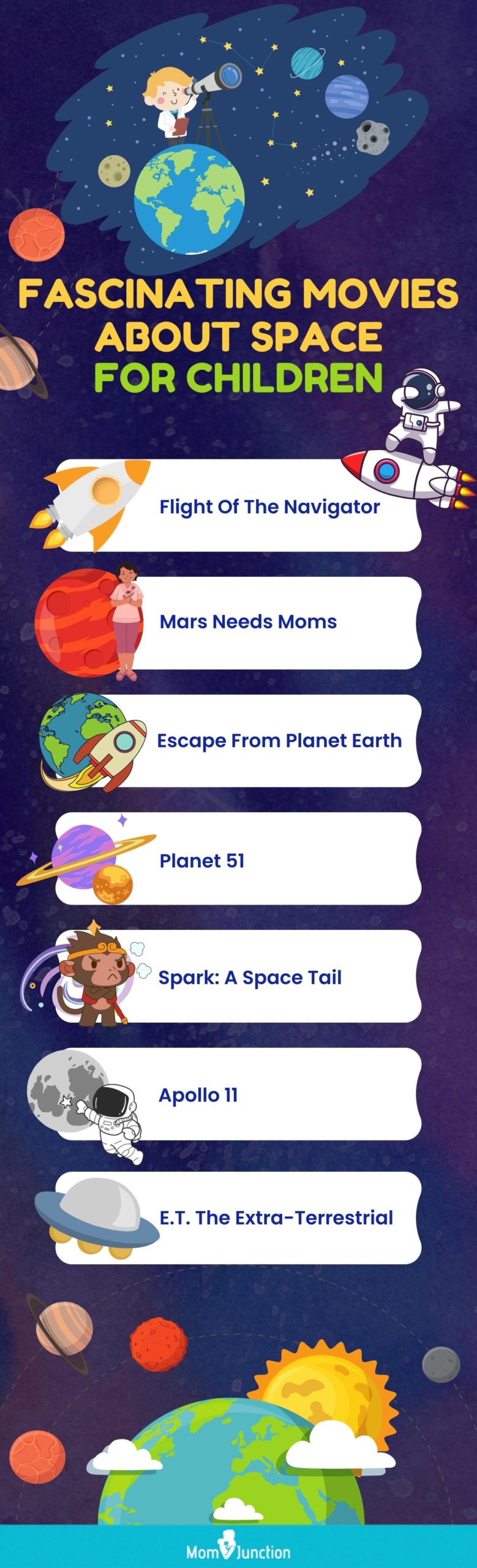fascinating movies about space for children (infographic)