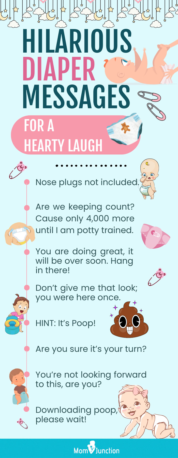 hilarious diaper messages for a hearty laugh (infographic)