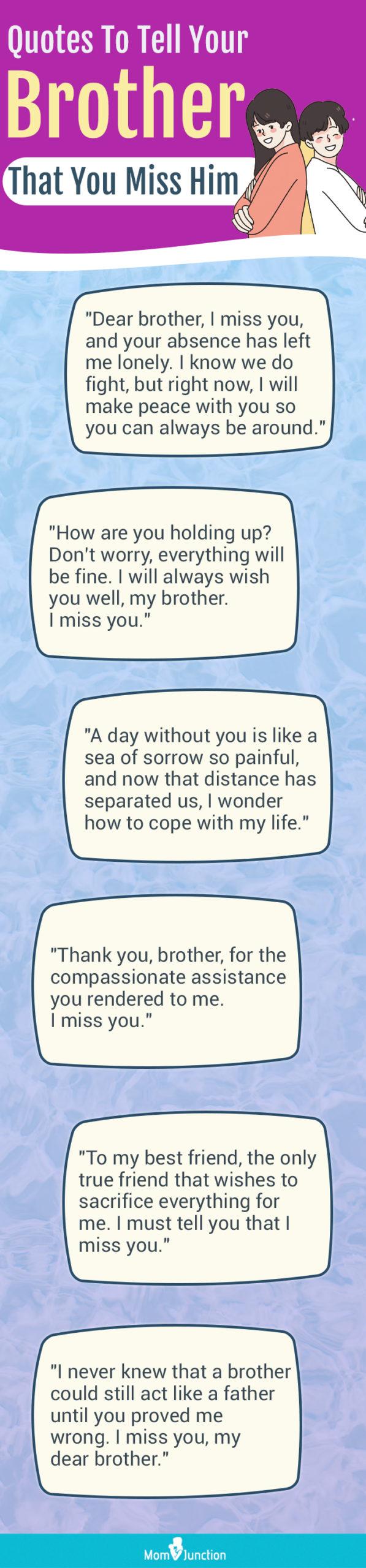 75 Best 'Miss You Brother' Quotes And Sayings