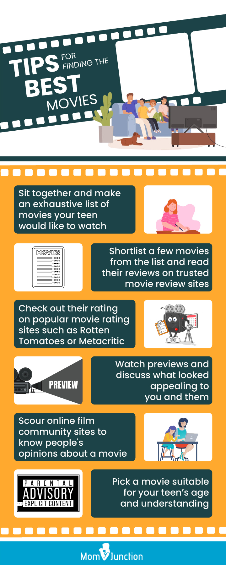 tips for finding the best movies (infographic)