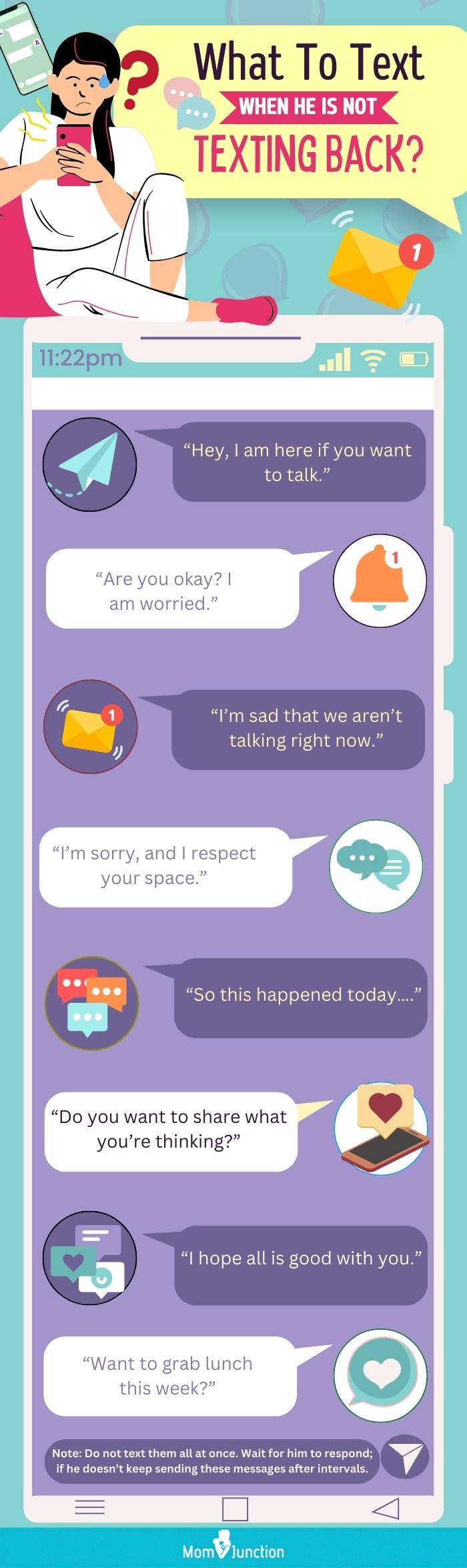 reasons why he might not be texting you back (infographic)