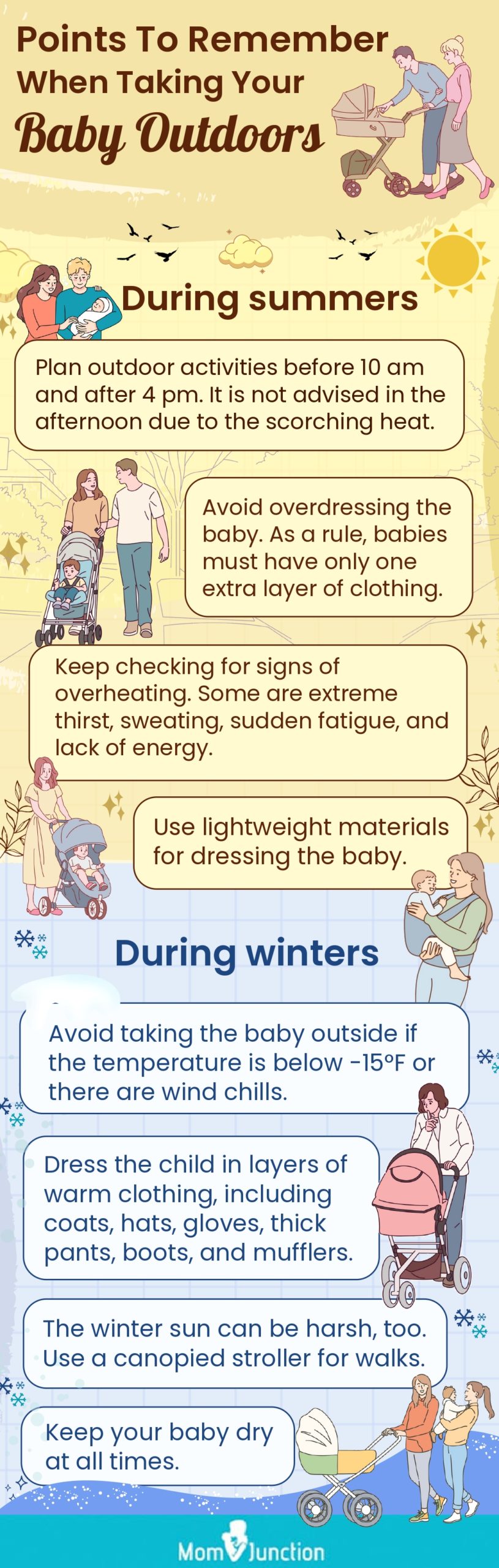 when taking your points to remember baby outdoors (infographic)