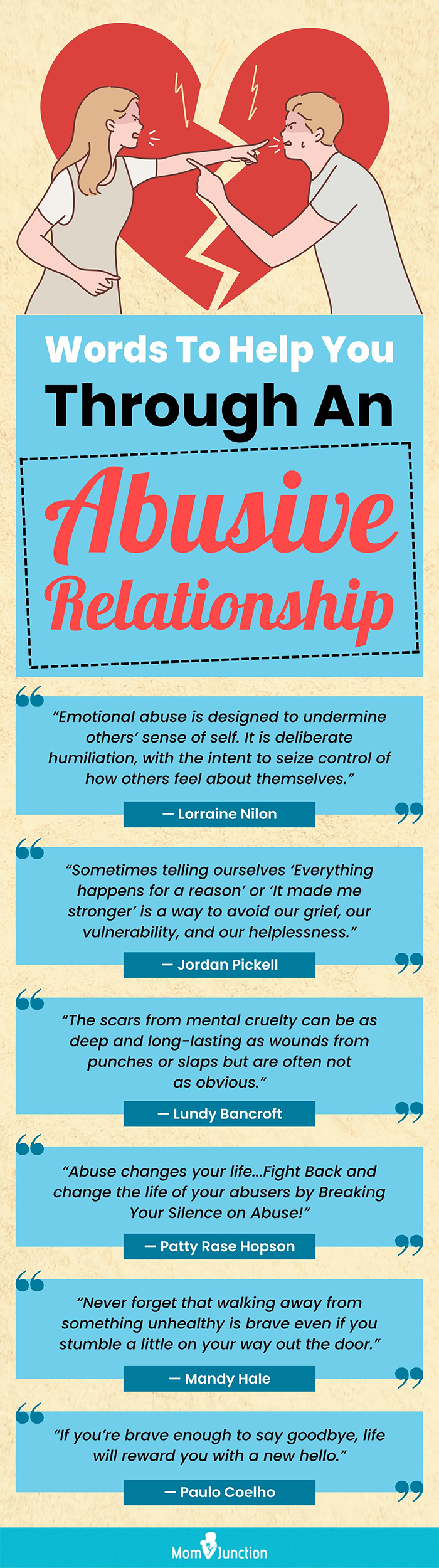 75 Abusive Relationship Quotes and Sayings To Move On image