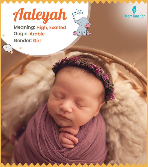 Aaleyah meaning High