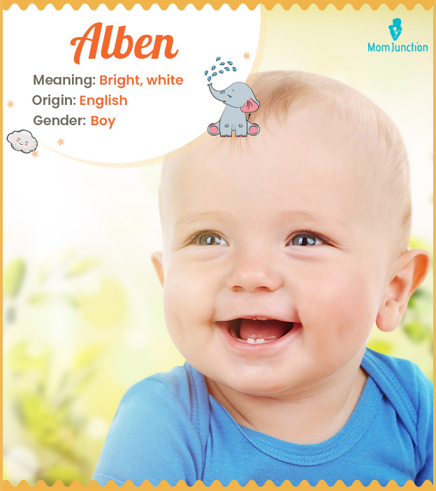 Alben, meaning bright or white