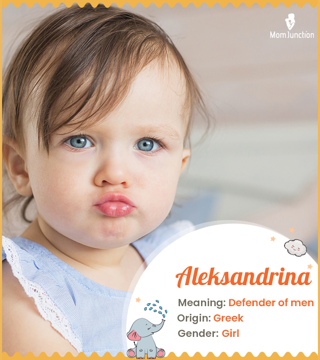 Aleksandrina, meaning little defender