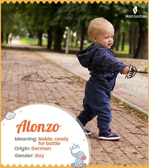 Alonzo, meaning noble