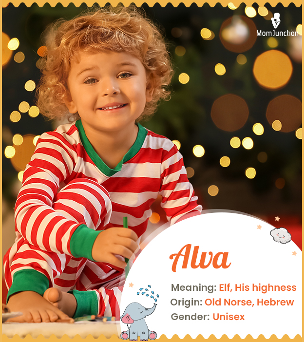 Alva means elf